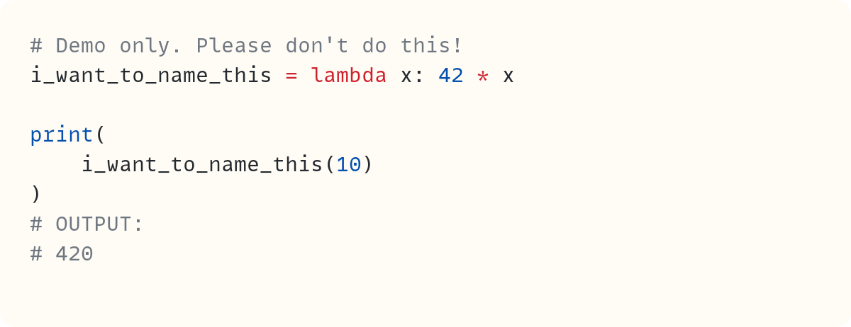 What's All the Fuss About `lambda` Functions in Python