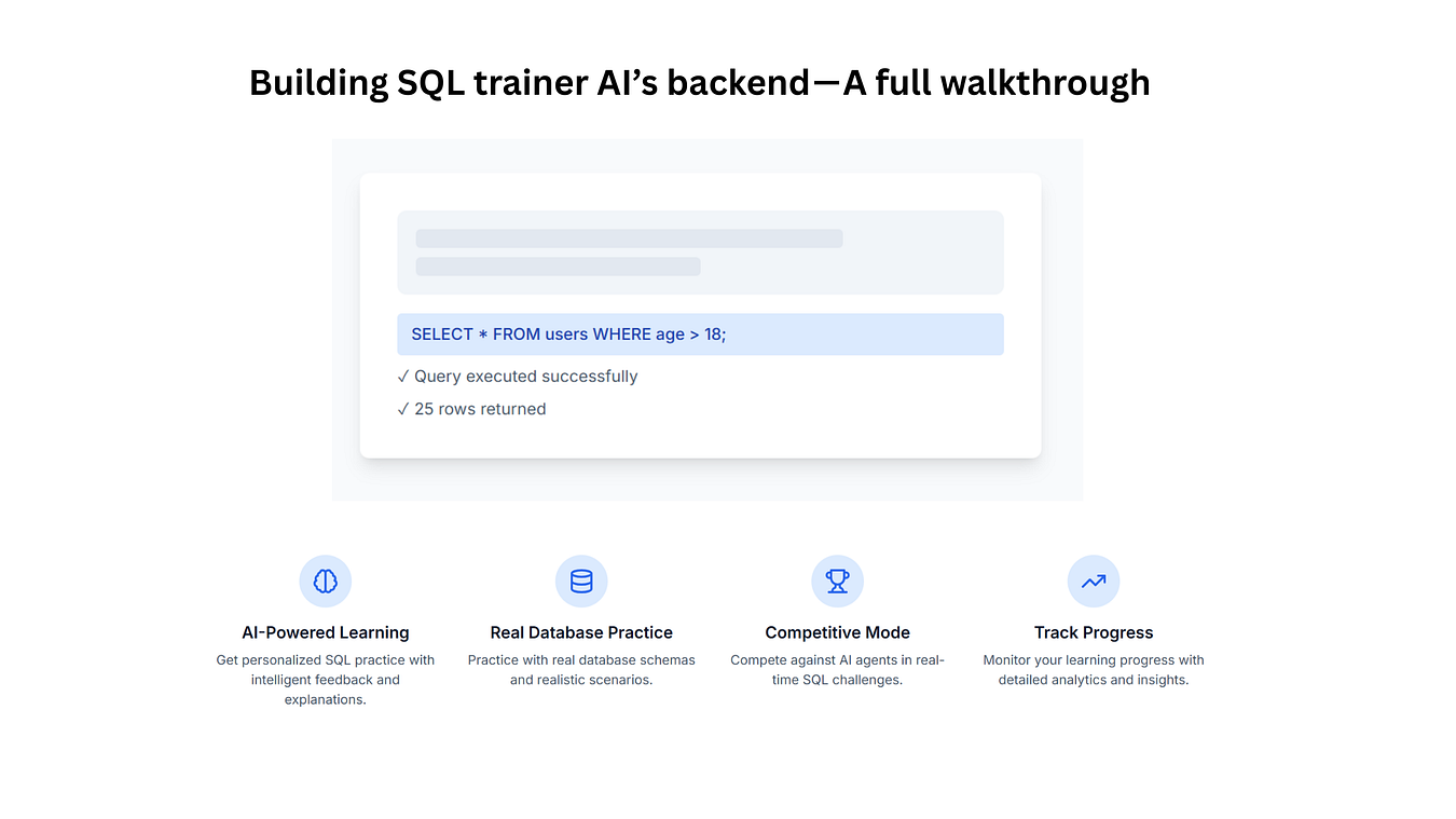 Building SQL trainer AI’s backend — A full walkthrough