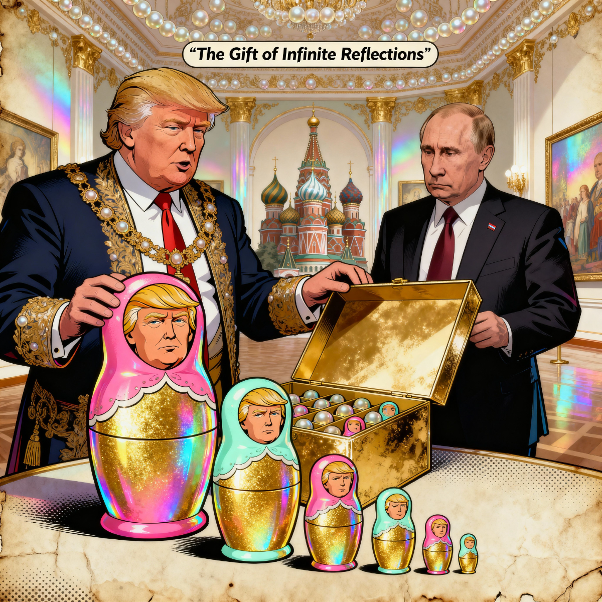 Magick Mica Trump parody art
