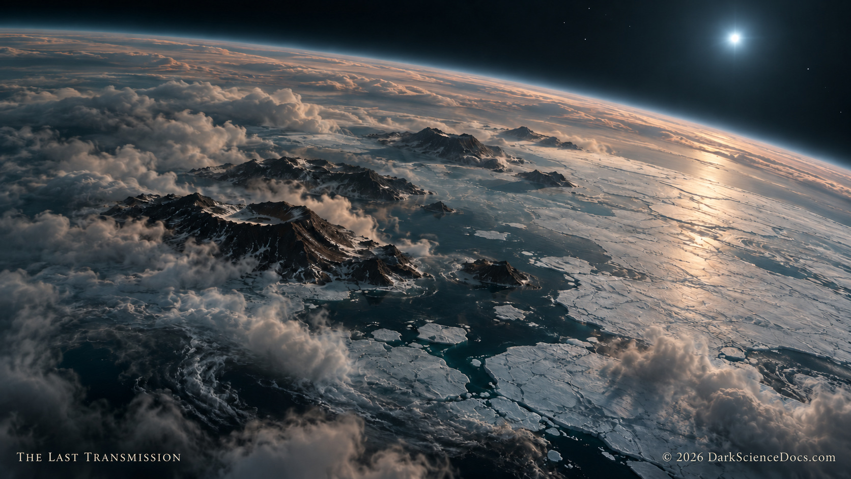 A speculative stagnant-lid world after its volcanic carbon supply weakens.