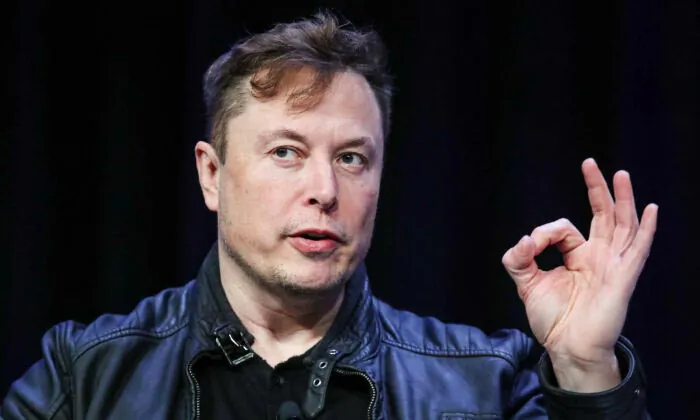 Elon Musk speaks at the 2020 Satellite Conference and Exhibition in Washington, D.C., on March 9, 2020. (Win McNamee/Getty Images) Elon Musk speaks at the 2020 Satellite Conference and Exhibition in Washington, D.C., on March 9, 2020. (Win McNamee/Getty Images)