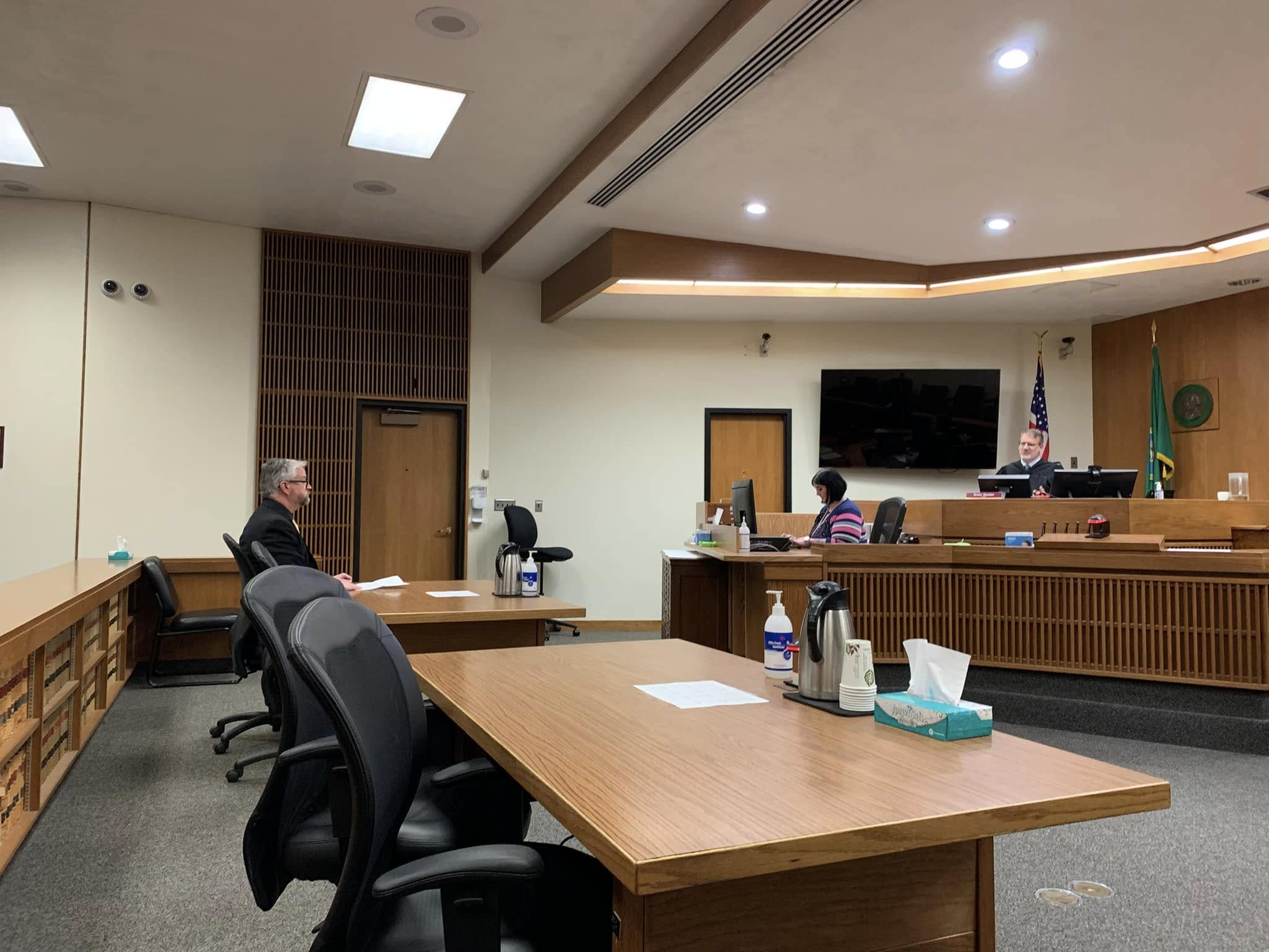 Clallam County Superior Court Commissioner Brian Parker Accused of “Spitting” On Someone Near Clallam County Courthouse