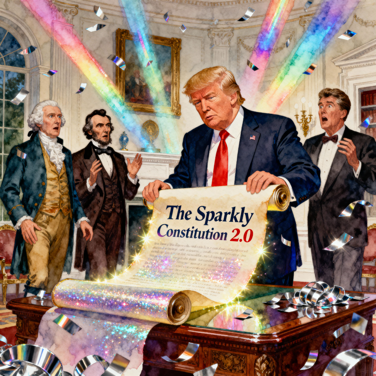 Magick Mica Trump parody art