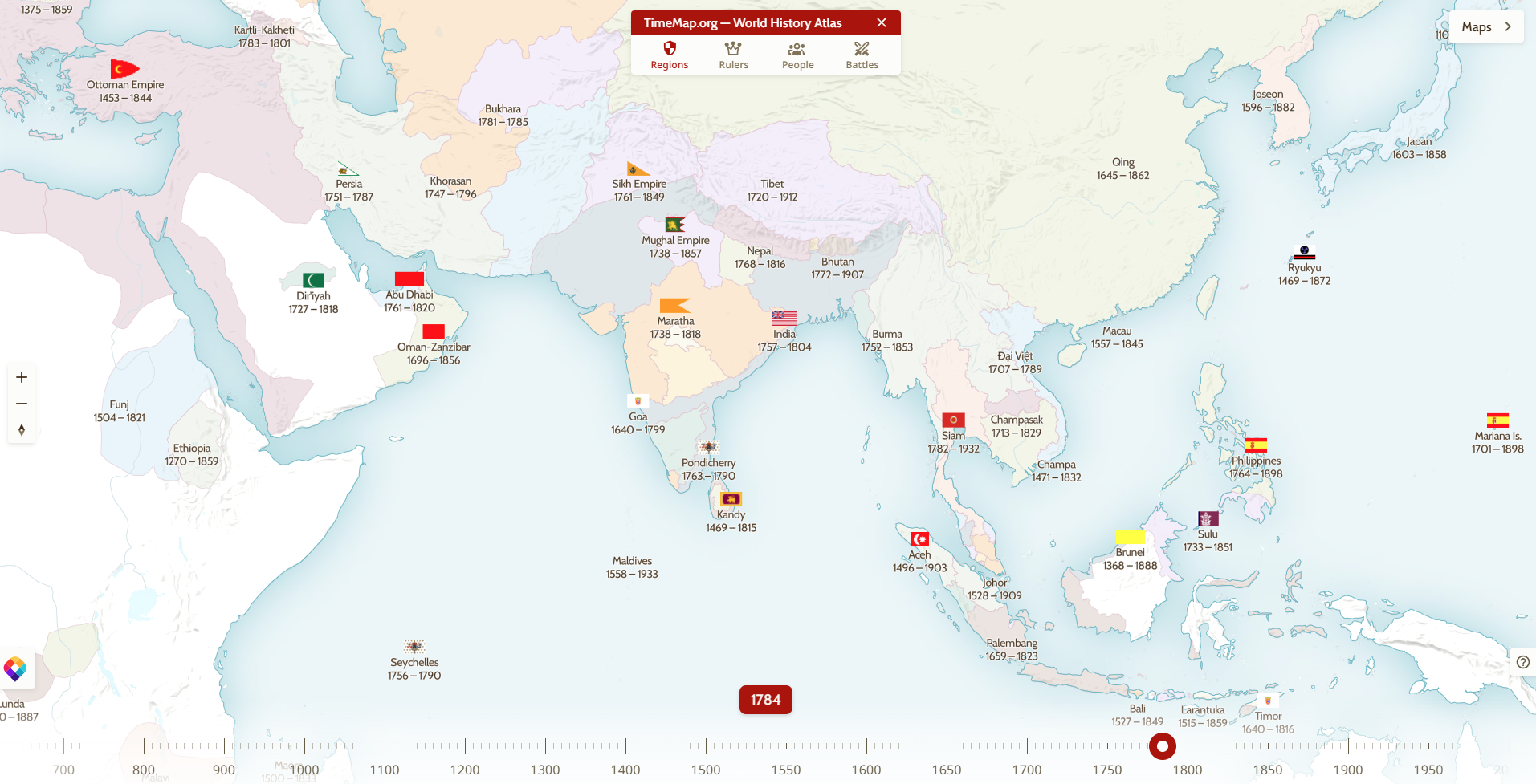 TimeMap: un mapa interactivo para explorar la historia