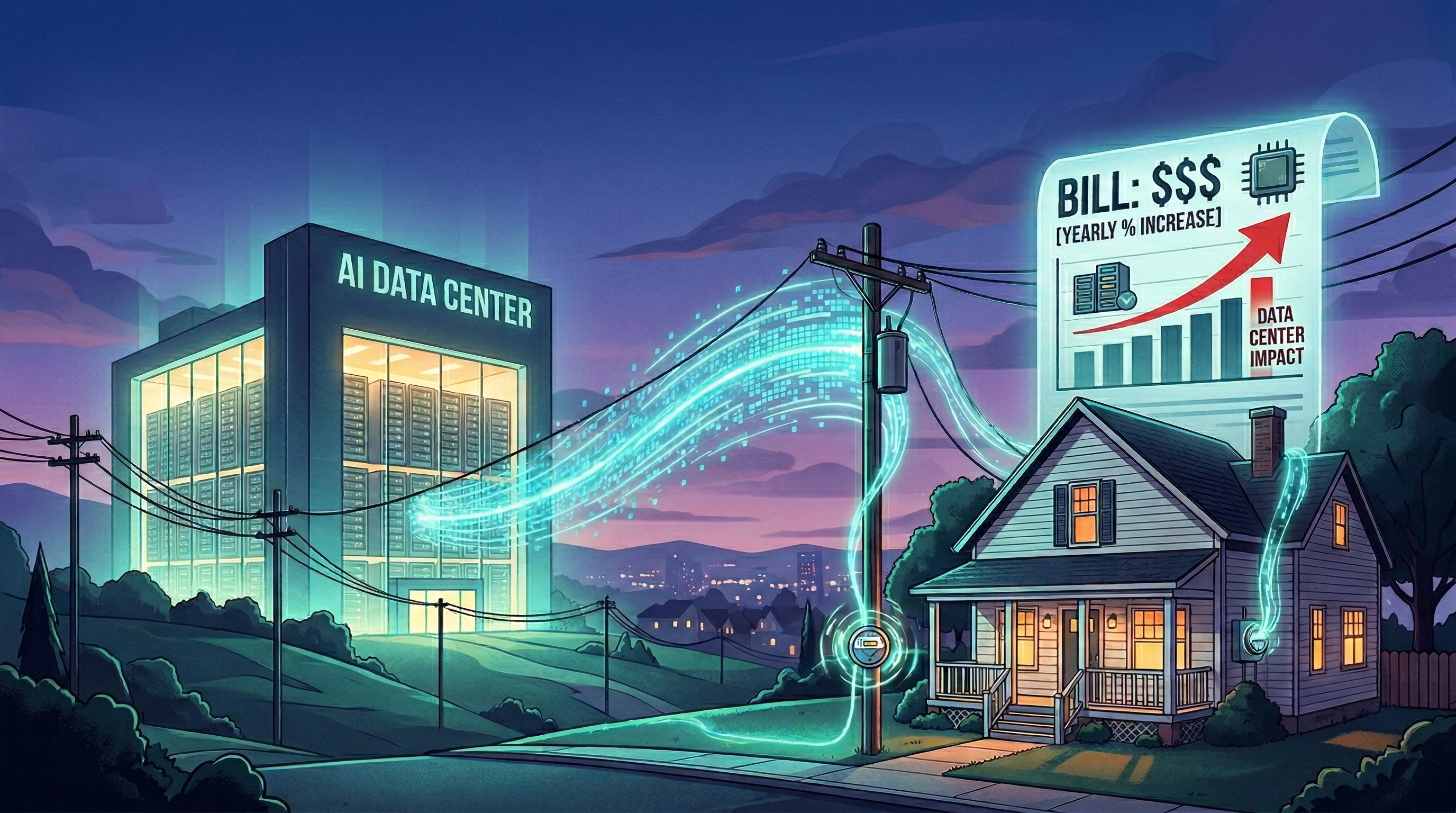 Are AI Datacenters Increasing Electric Bills for American Households?