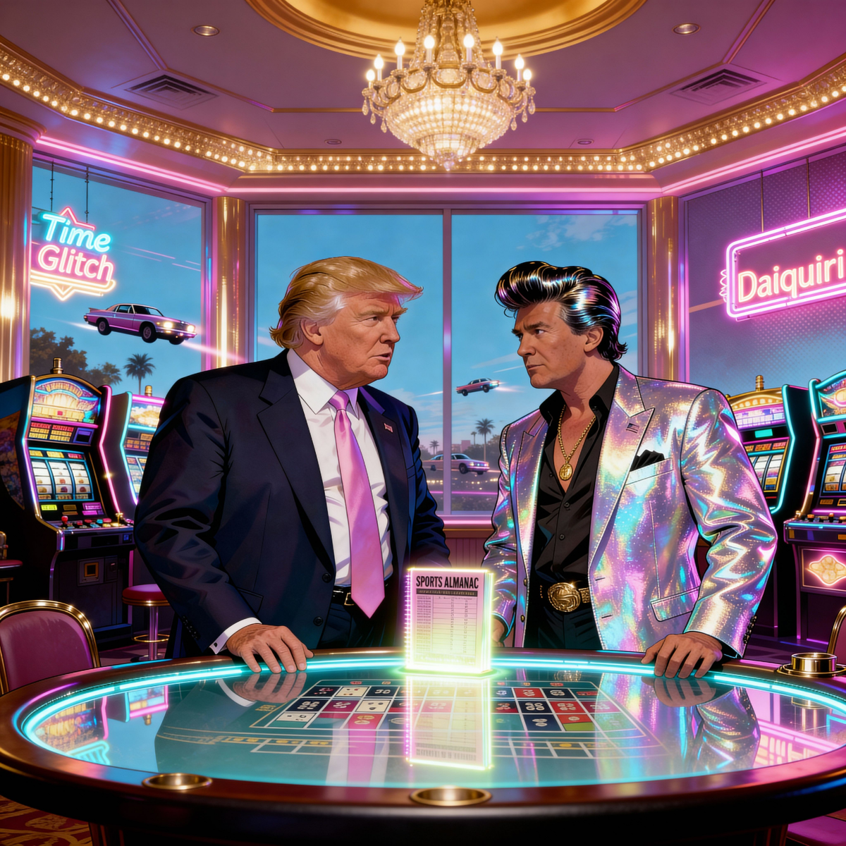 Magick Mica Trump parody art
