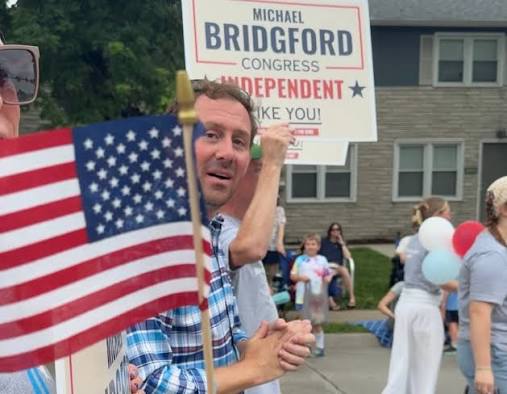 Michael Bridgford on the campaign trail in Iowa
