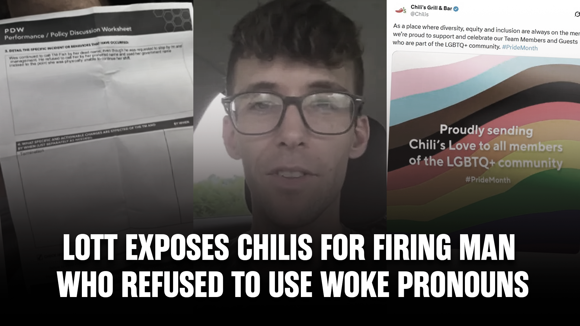 LoTT EXPOSES Chilis for FIRING Man who REFUSED to use Woke Pronouns