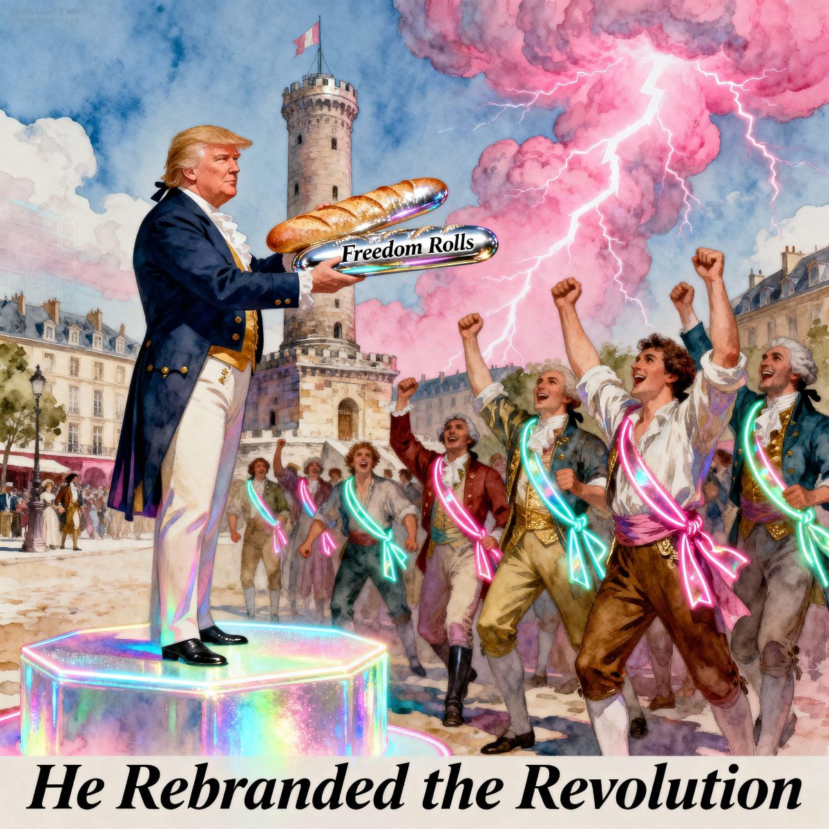 Magick Mica Trump parody art