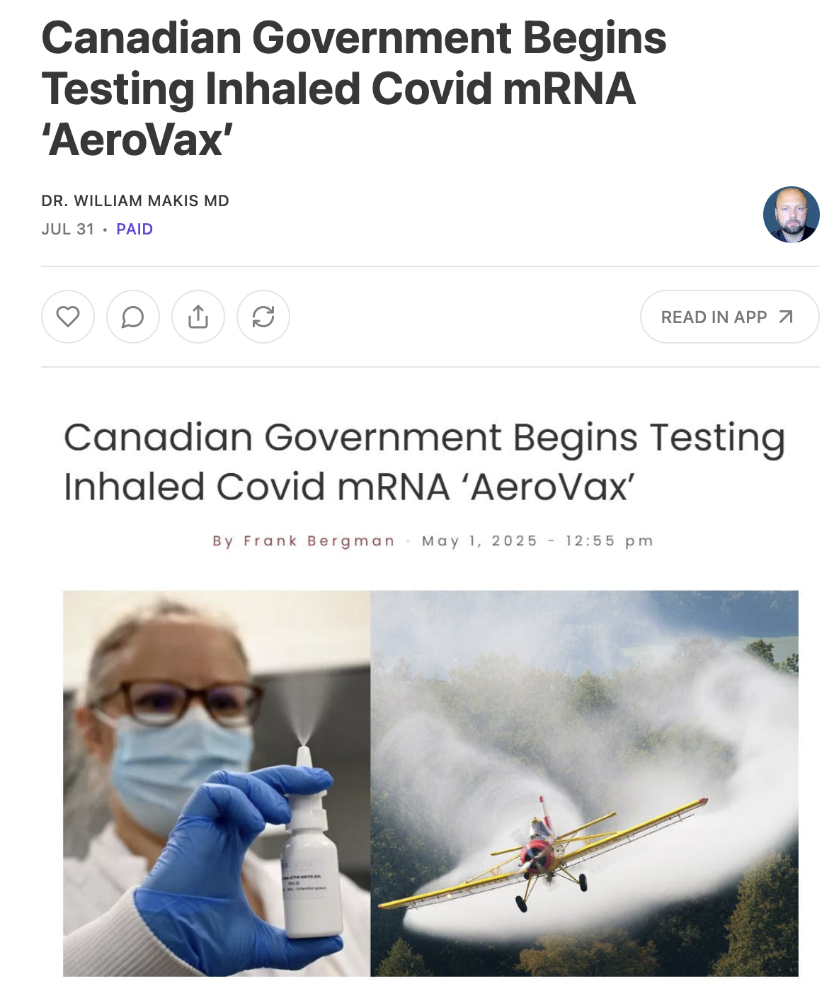 AeroVax Just Low Dose CoronaThrax?