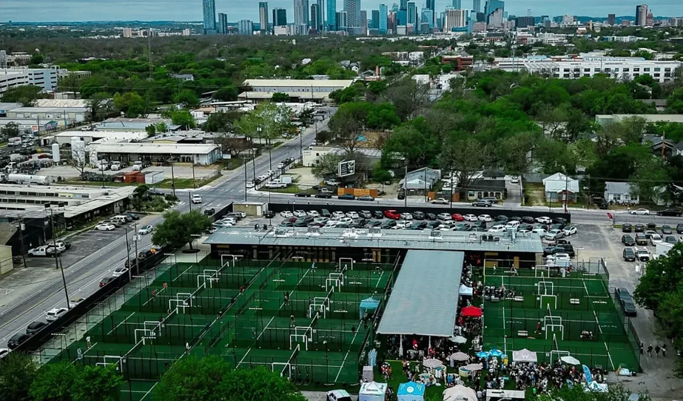 Padel courts at Padel39 In East Austin, TX