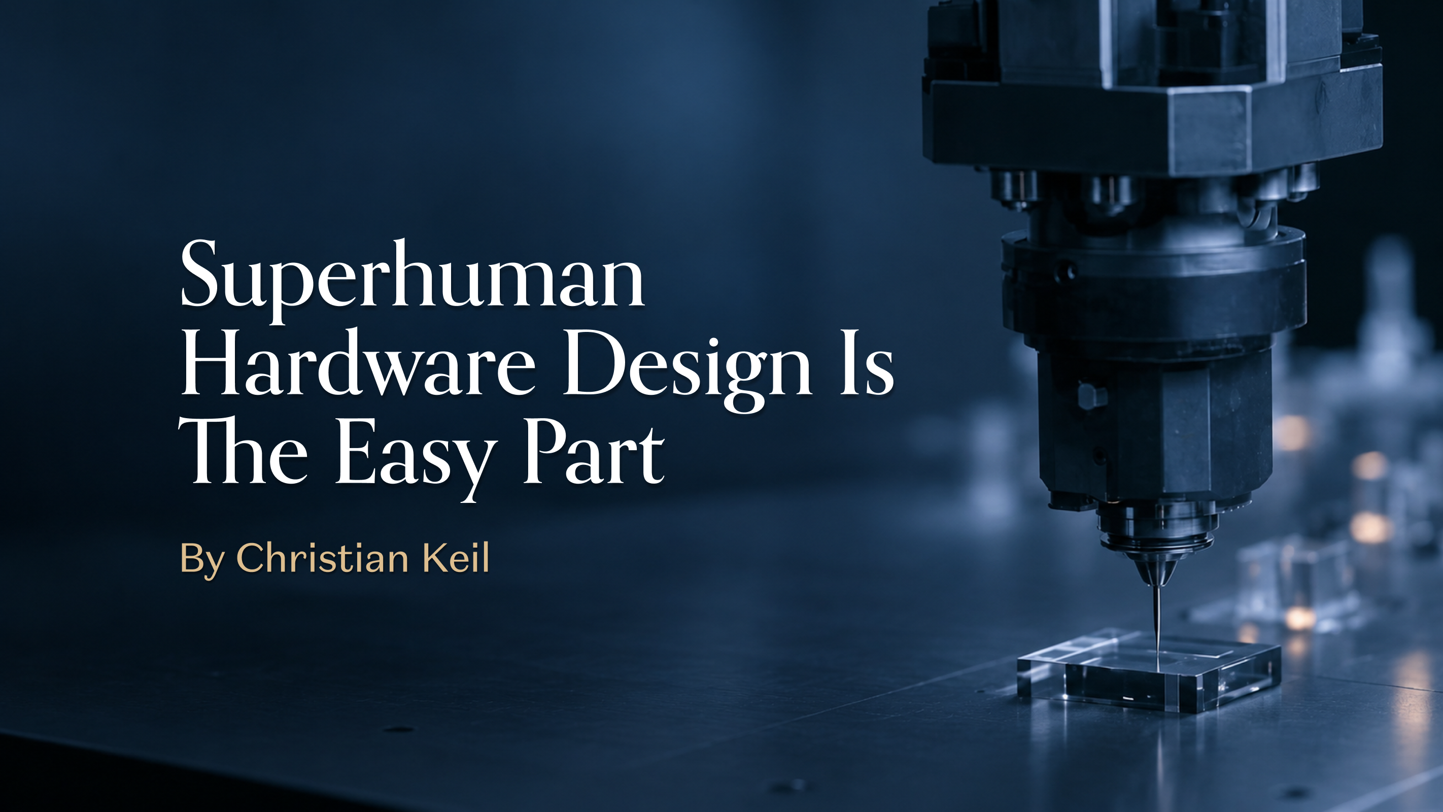 Superhuman Hardware Design Is The Easy Part