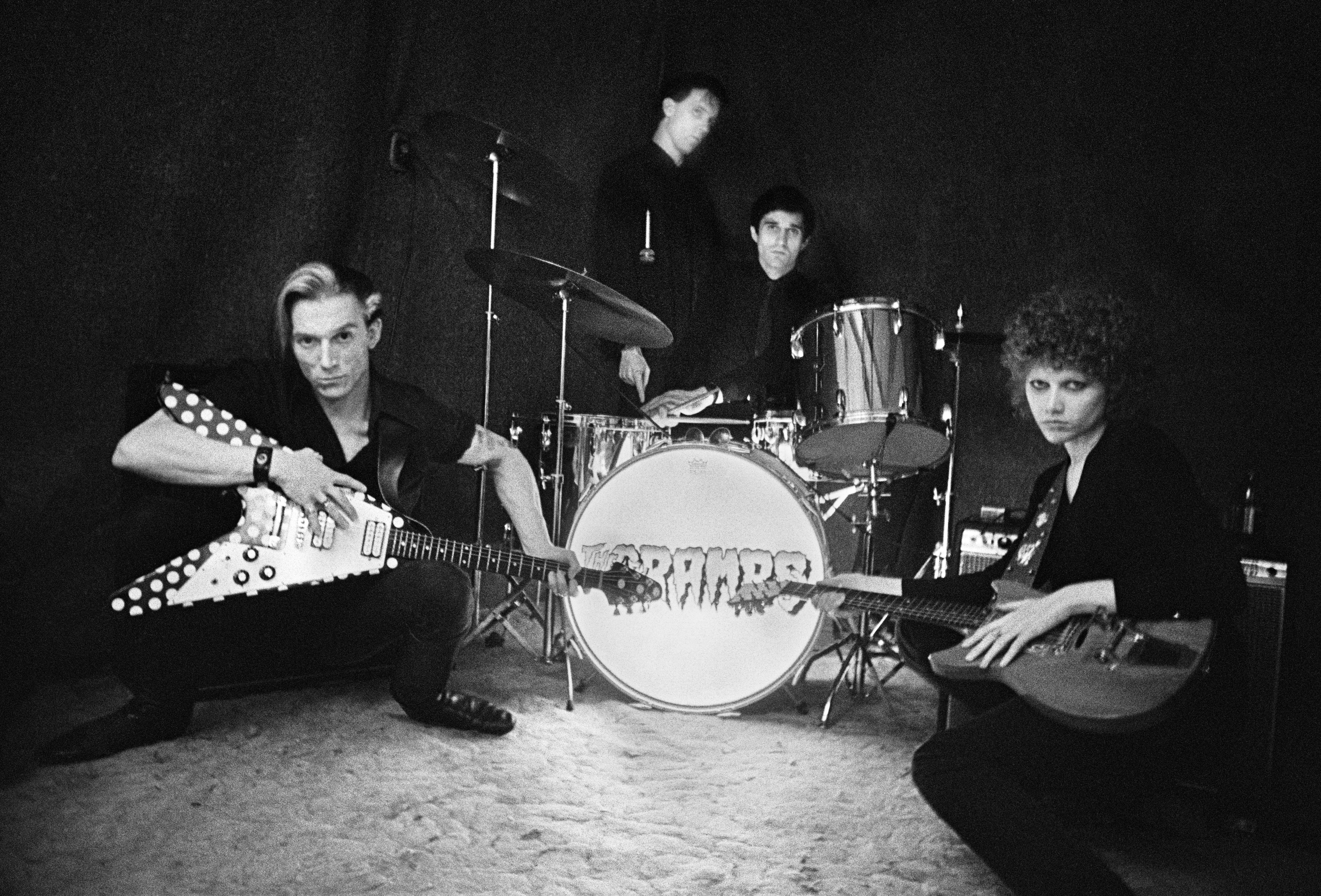 Bowery Basement shot by GODLIS of the classic Cramps lineup.
