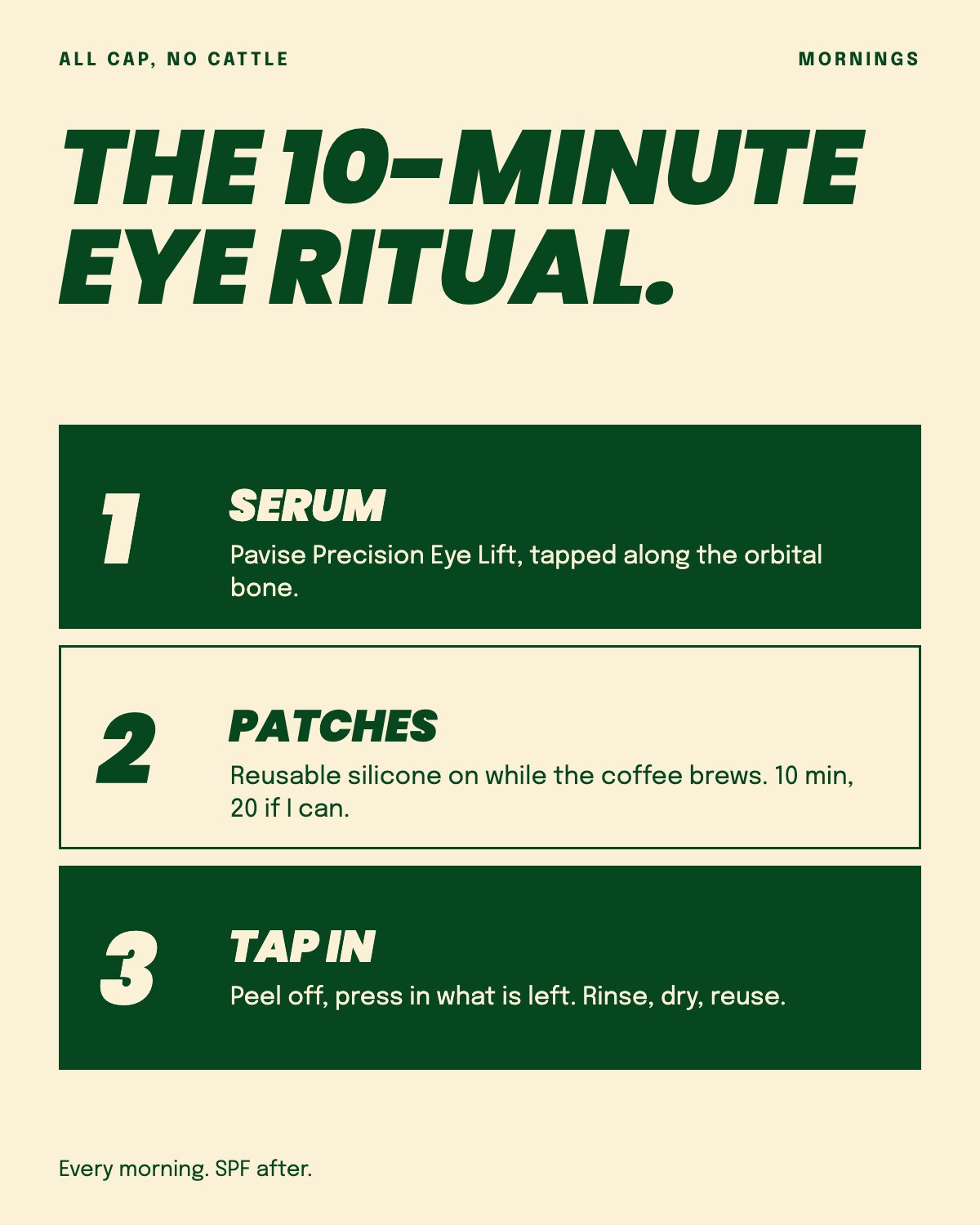 The 10-minute eye ritual