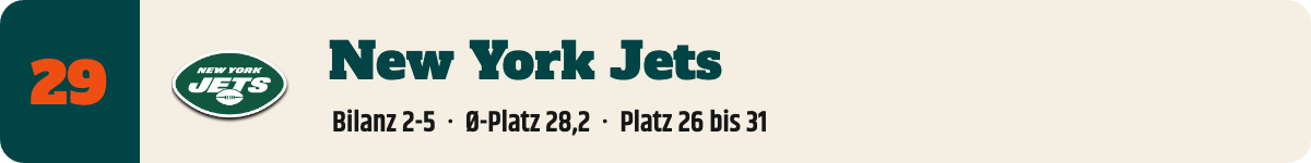 29. New York Jets