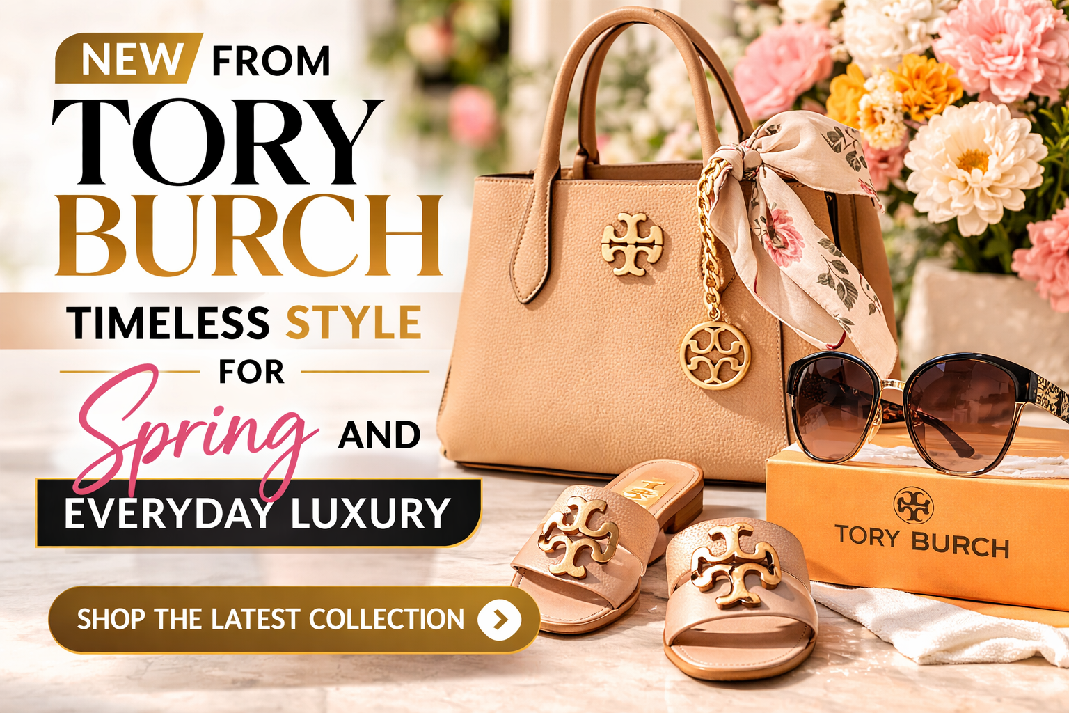 New from Tory Burch: Timeless Handbags, Sandals & Accessories for Spring Style
