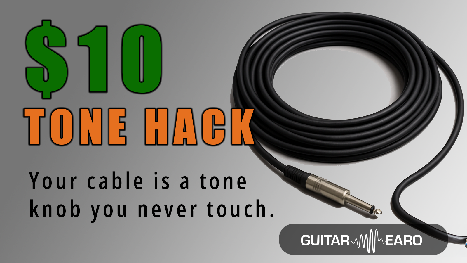 The silent tone thief: how guitar cables shape sound