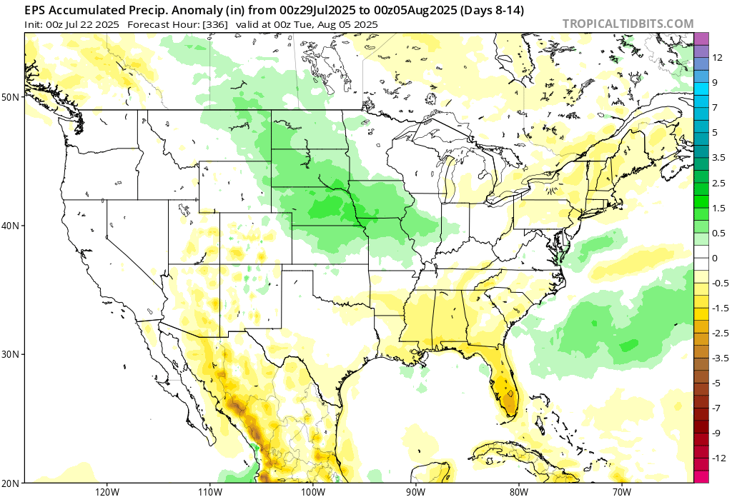 Tropics remain sluggish, while heavy rain chances will increase on the ...