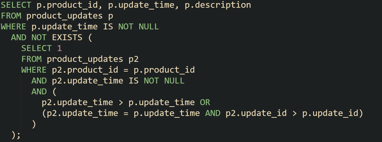 How to Select the Latest Record Per Group in SQL