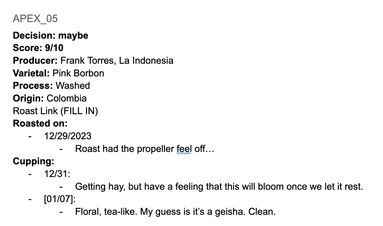 Washed Pink Bourbon tasting notes