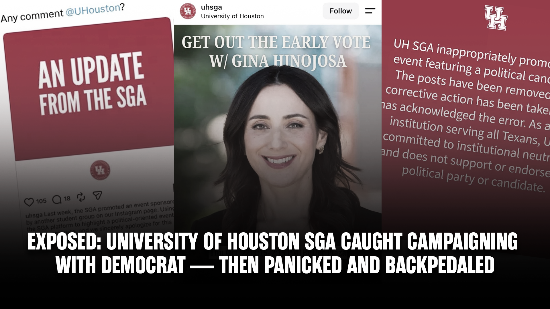 EXPOSED: University of Houston SGA Caught Campaigning with Democrat — Then Panicked and Backpedaled