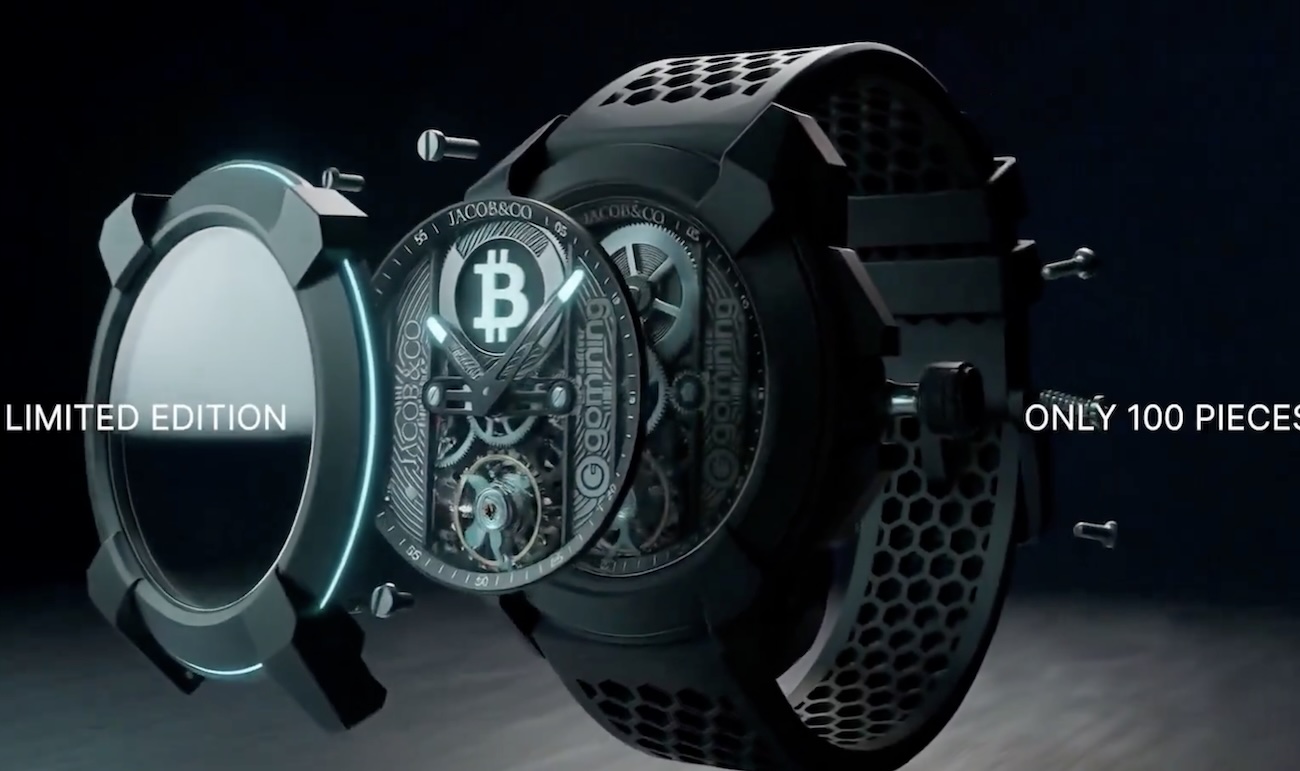 GoMining e Jacob & Co. lançam smartwatch de luxo de US$ 40 mil com mineração de Bitcoin integrada