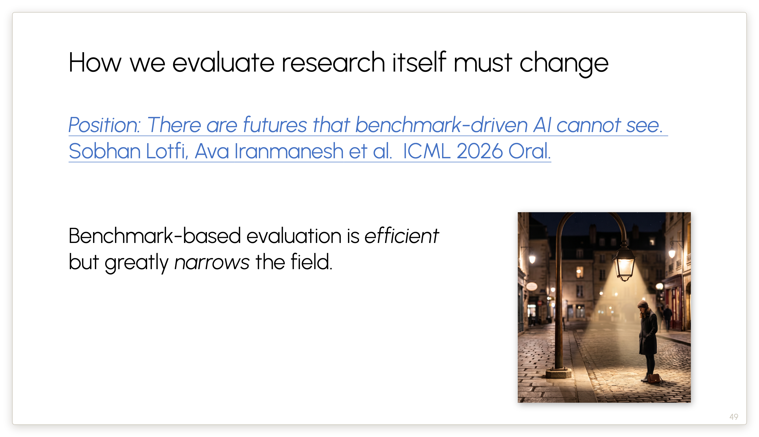 How we evaluate research itself must change