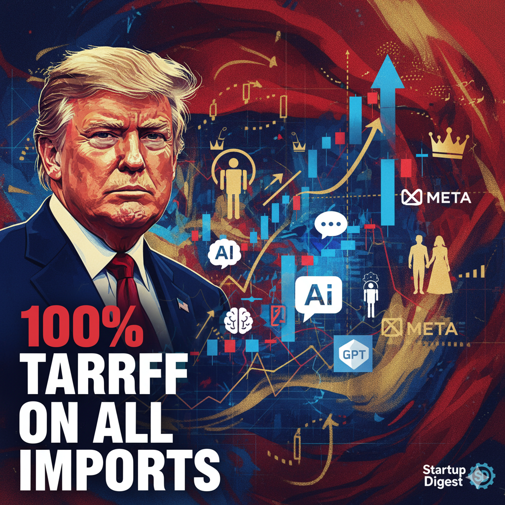 🇺🇸 Trump vs. China: 100% Tariff Shock, Meta’s AI Power Play & The Royals Speak Out 👑