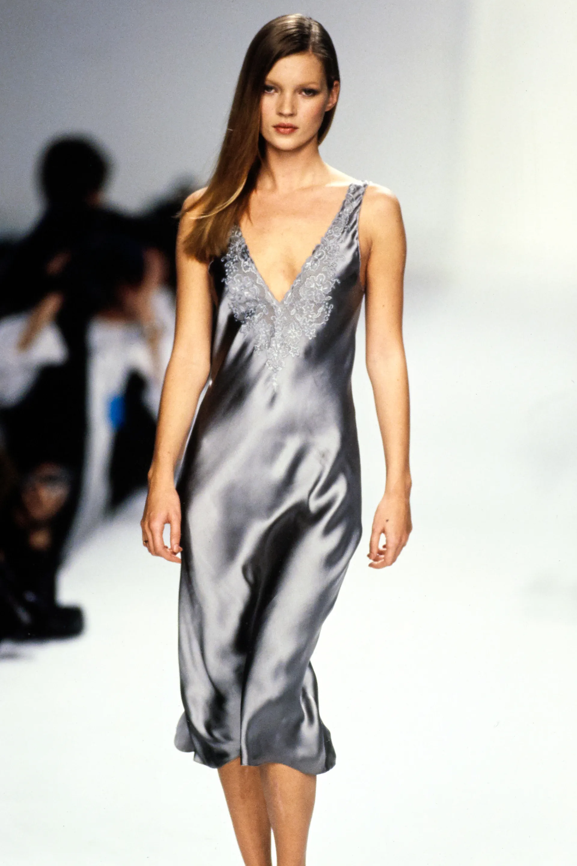 green emerald velvet dress Victoria's Secret Fashion Show '24 Women's Velvet Stardust Long Slip Dress,  Black, Large at Amazon Women's Clothing store