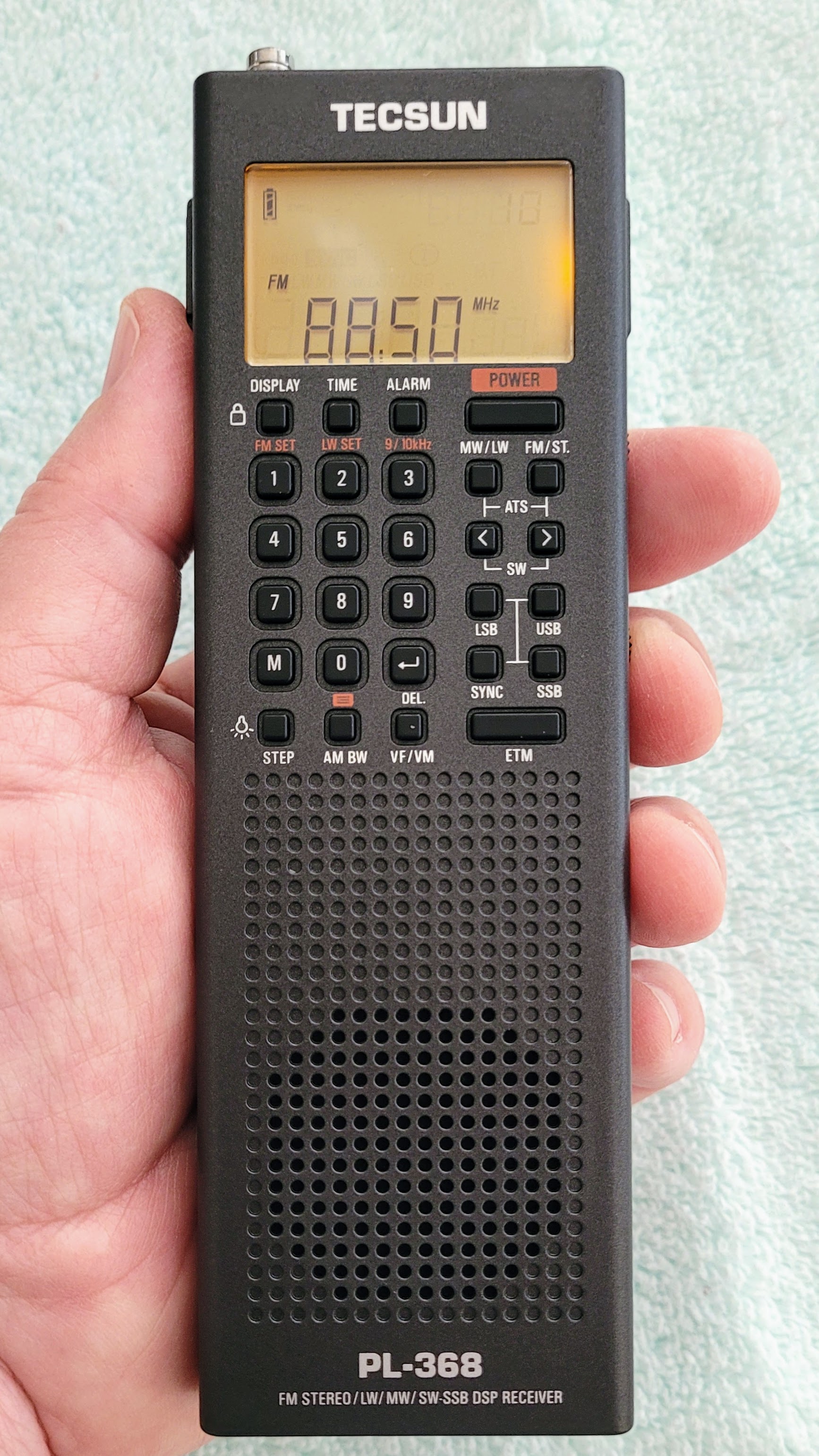 The PL368 fits easily in my hand