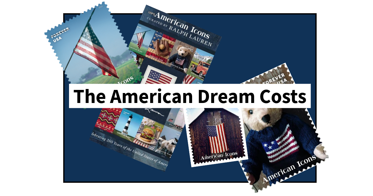 The post office is going broke, so America put a billionaire's sweater on a stamp