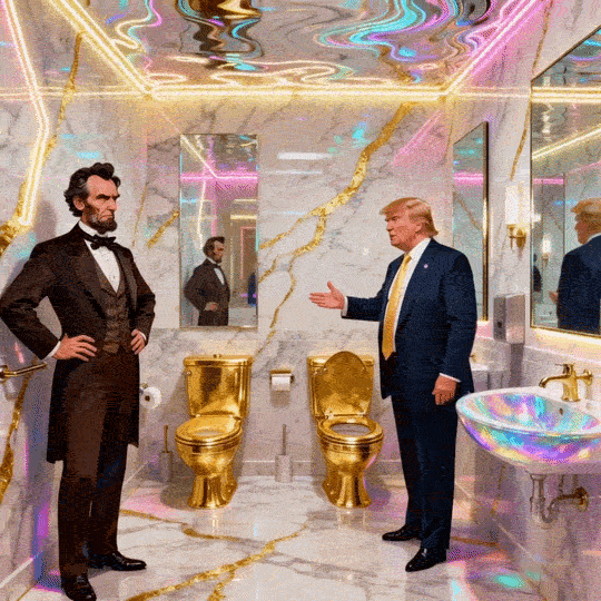 Magick Mica Trump parody art