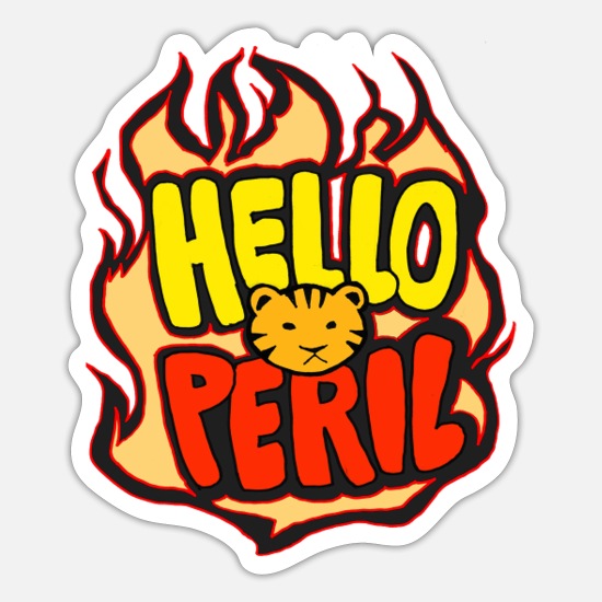 The Satirical Hip Hop Genius Of Hello Peril Hello Peril Sticker