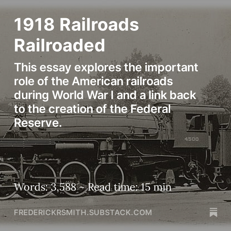 Frederick R Stack 1918 Railroads Railroaded - by Frederick R Smith
