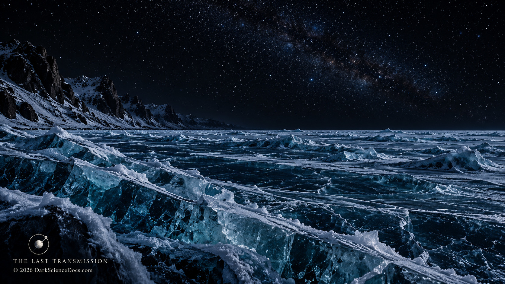 Concept artwork. A frozen landscape imagines one consequence of losing a planet’s external energy source.