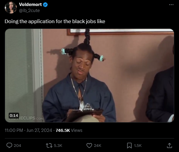 Absurdity and the Black-focused talking point