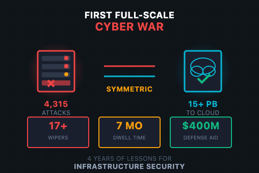 The First Full-Scale Cyber War: 4 Years of Lessons