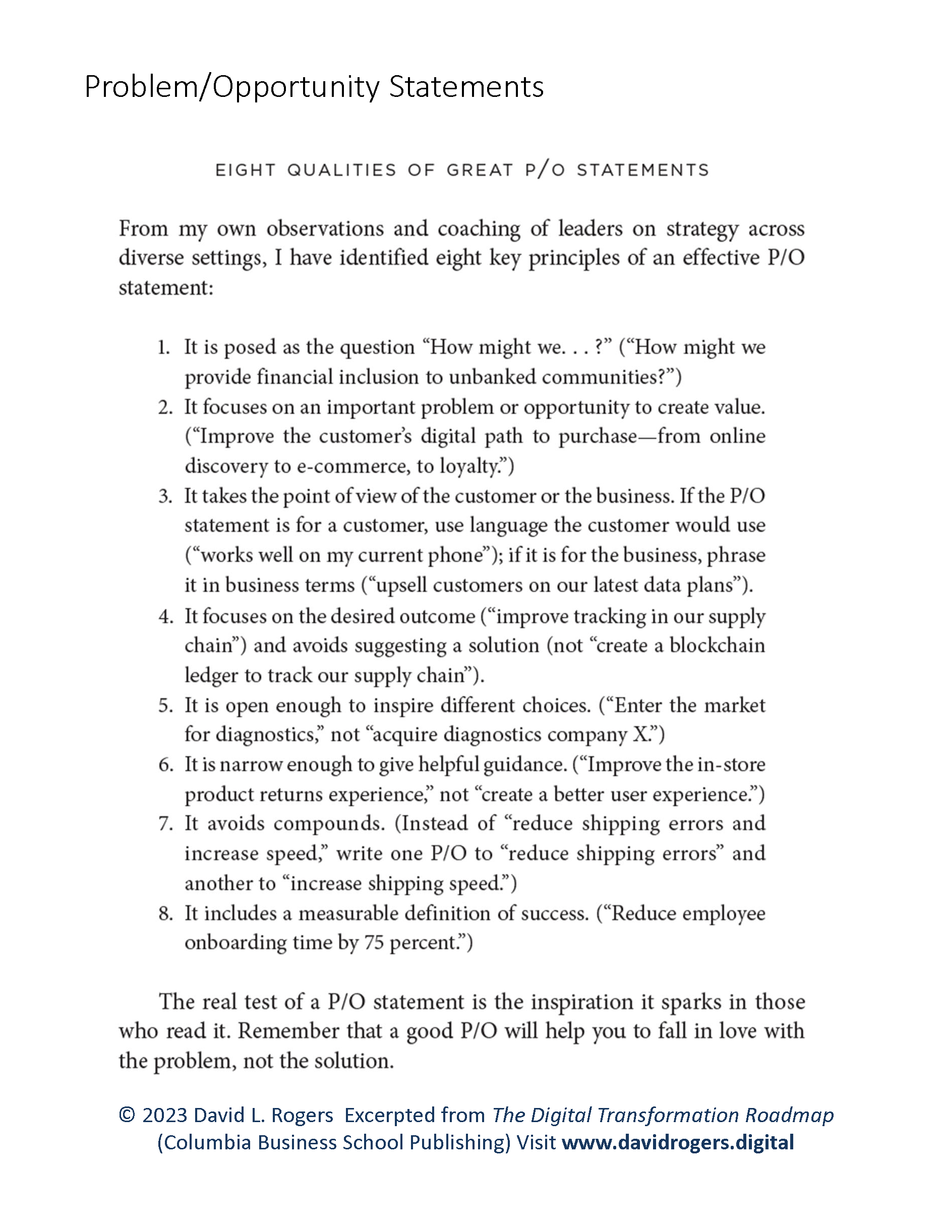 Download 8 Strategy Tools from “The DX Roadmap”