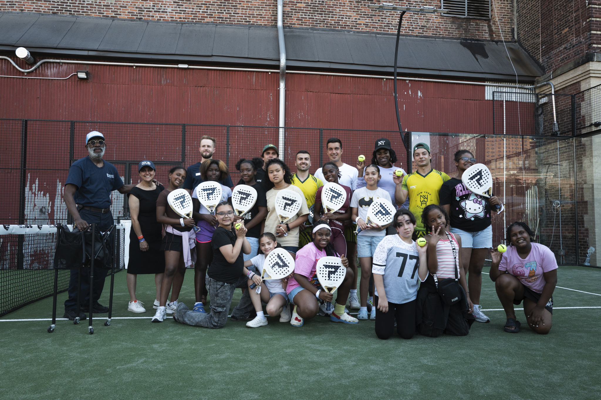 PPL youth community clinic at Mink Padel in Harlem