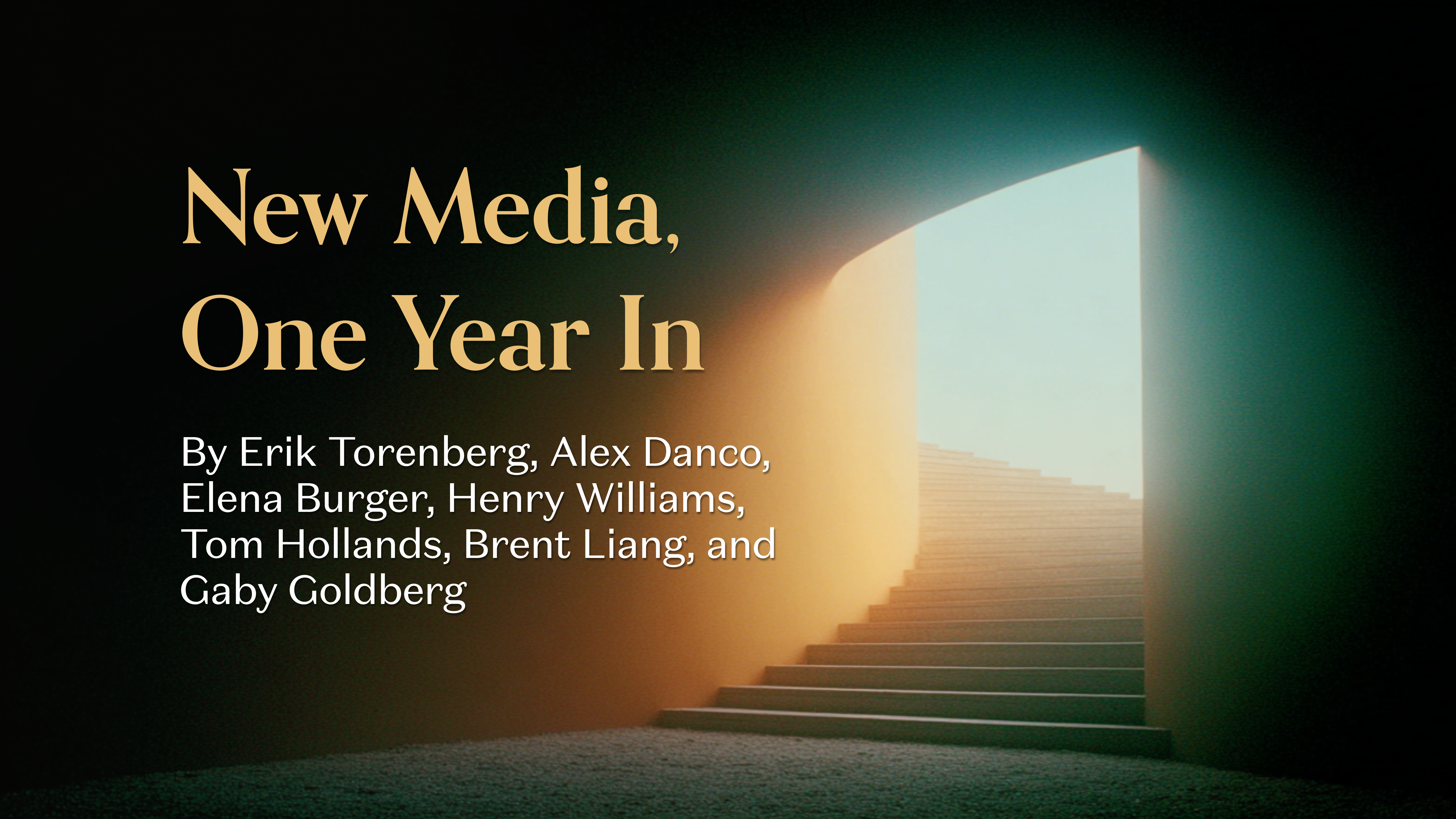 New Media, One Year In