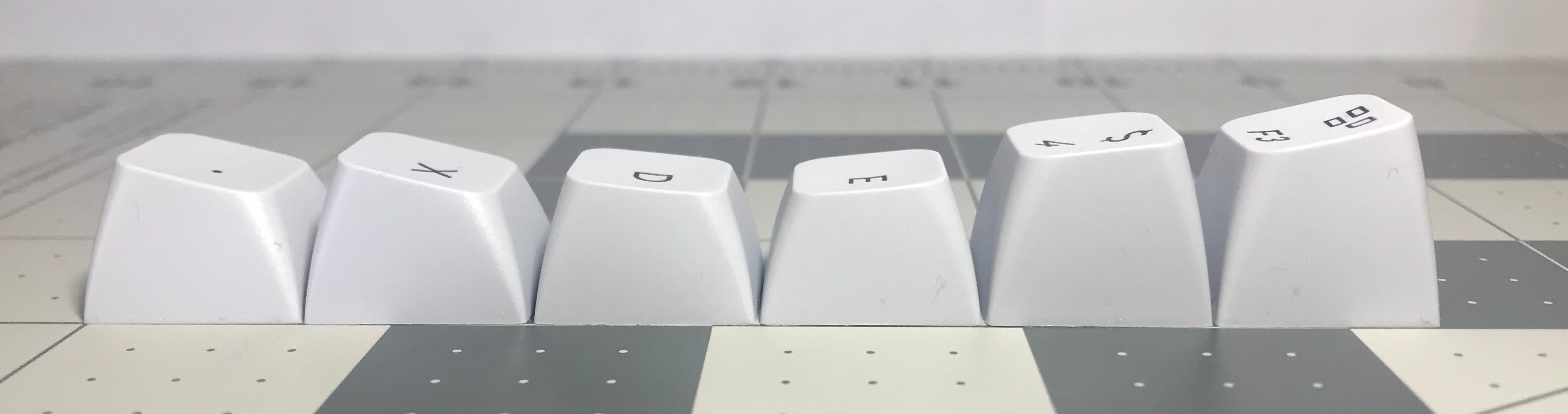 All the keycap profiles compared* - by Pacific Debates