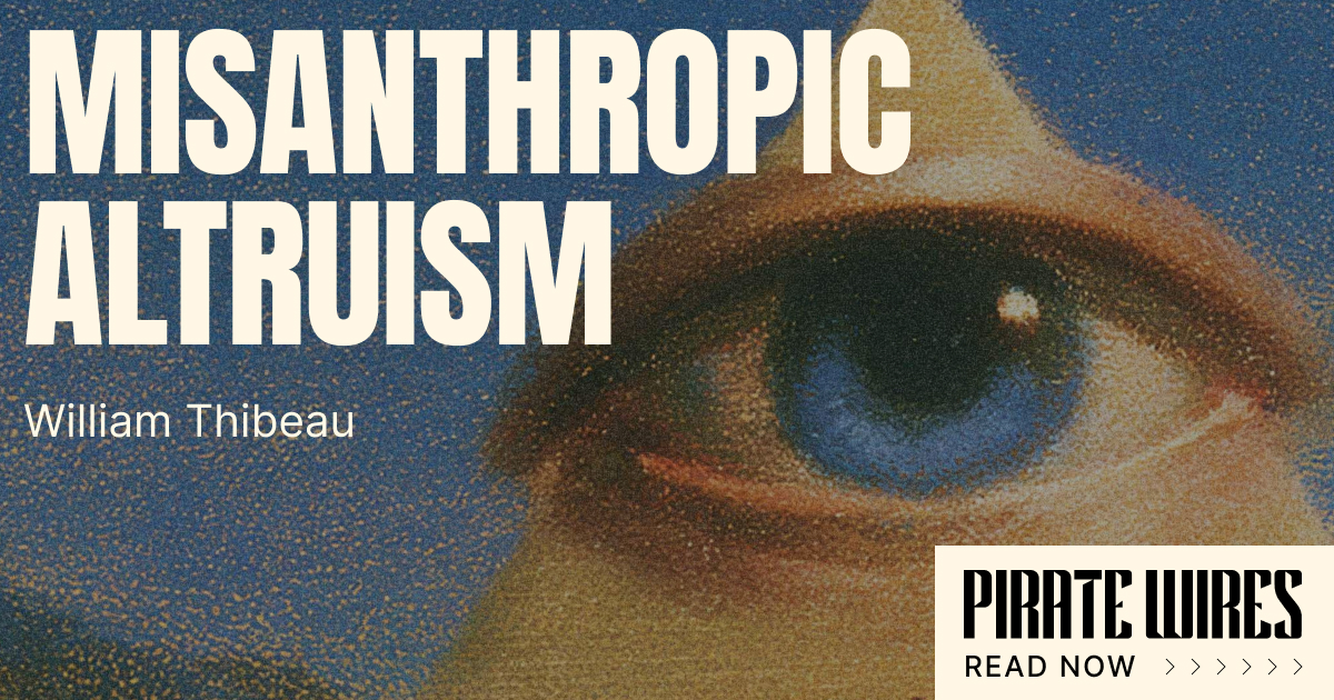 Misanthropic Altruism